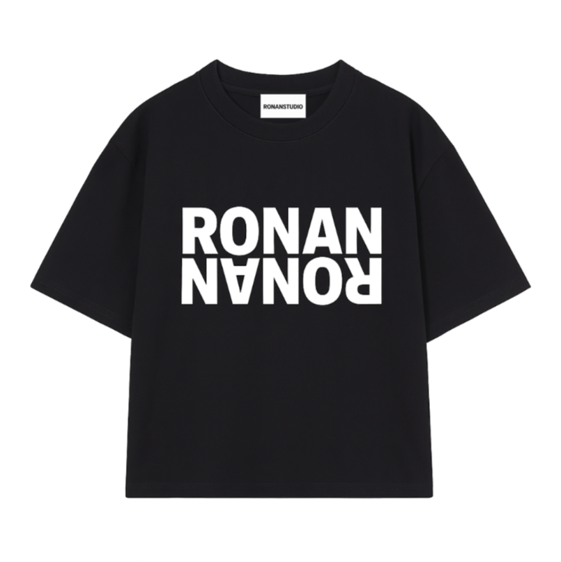 Ronanstudio zwart oversized t-shirt
