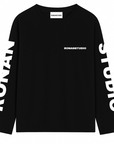 PRE-ORDER Ronanstudio oversized zwarte longsleeve