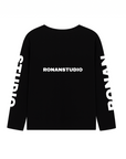 PRE-ORDER Ronanstudio oversized zwarte longsleeve