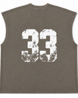 PRE-ORDER RACING SLEEVELESS T-SHIRT WASHED OLIVE