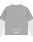 Grey & White Double sleeve