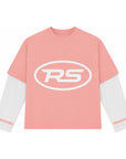 RS DOUBLE SLEEVE PINK & WHITE