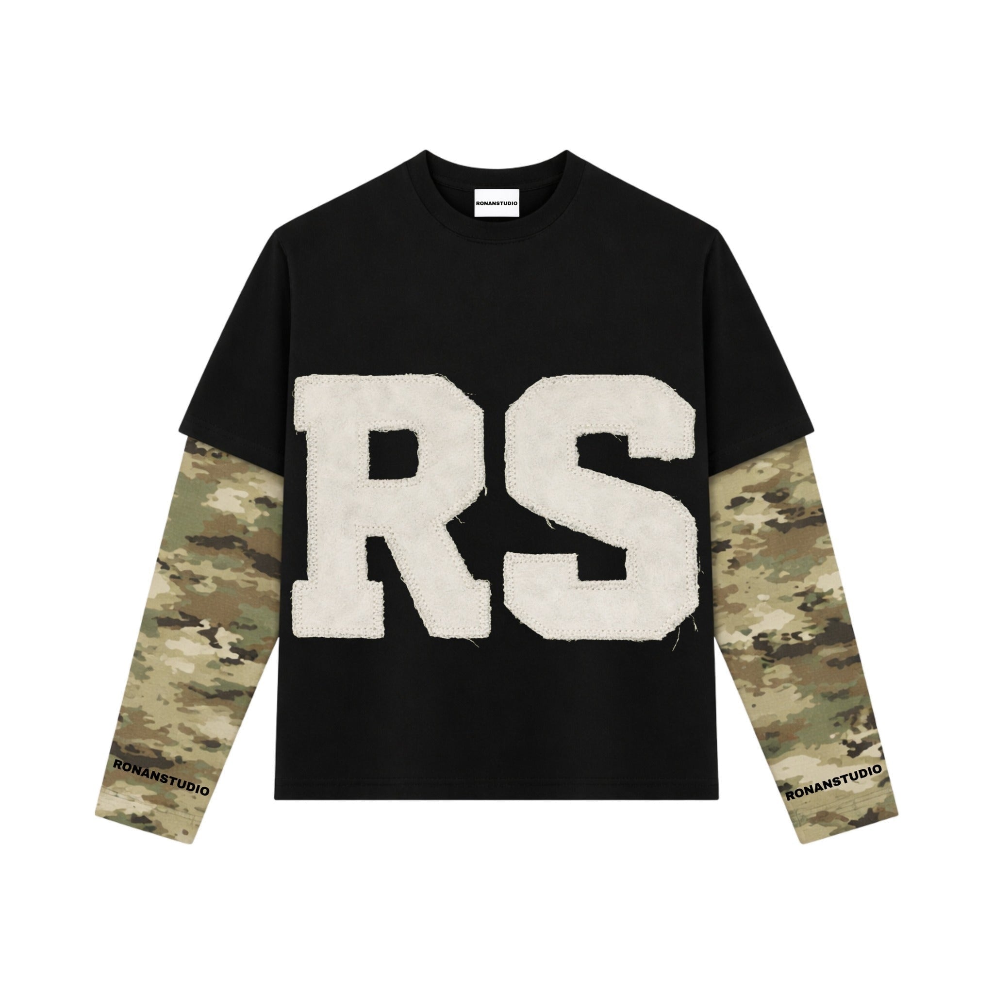 RS ATELIER DOUBLE SLEEVE BLACK X CAMO