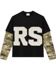 RS ATELIER DOUBLE SLEEVE BLACK X CAMO