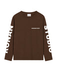 PRE-ORDER STUDIO BROWN OVERSIZED LONGSLEEVE