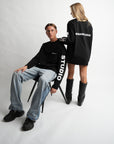 RONANSTUDIO zwarte oversized longsleeve