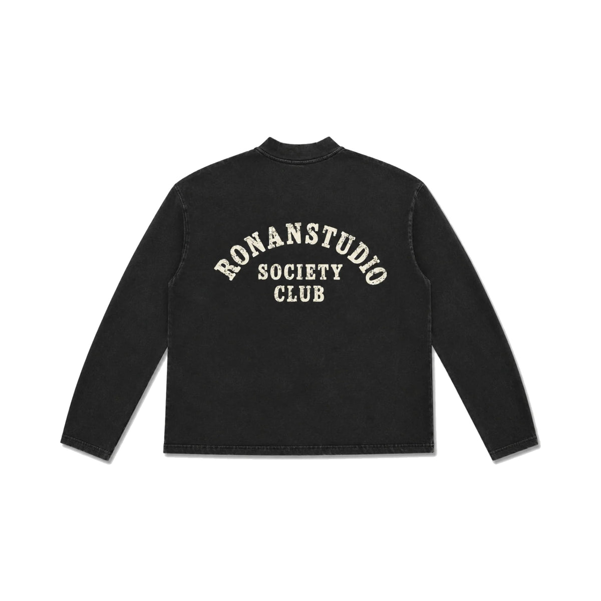 HENLEY SOCIETY LONGSLEEVE WASHED BLACK