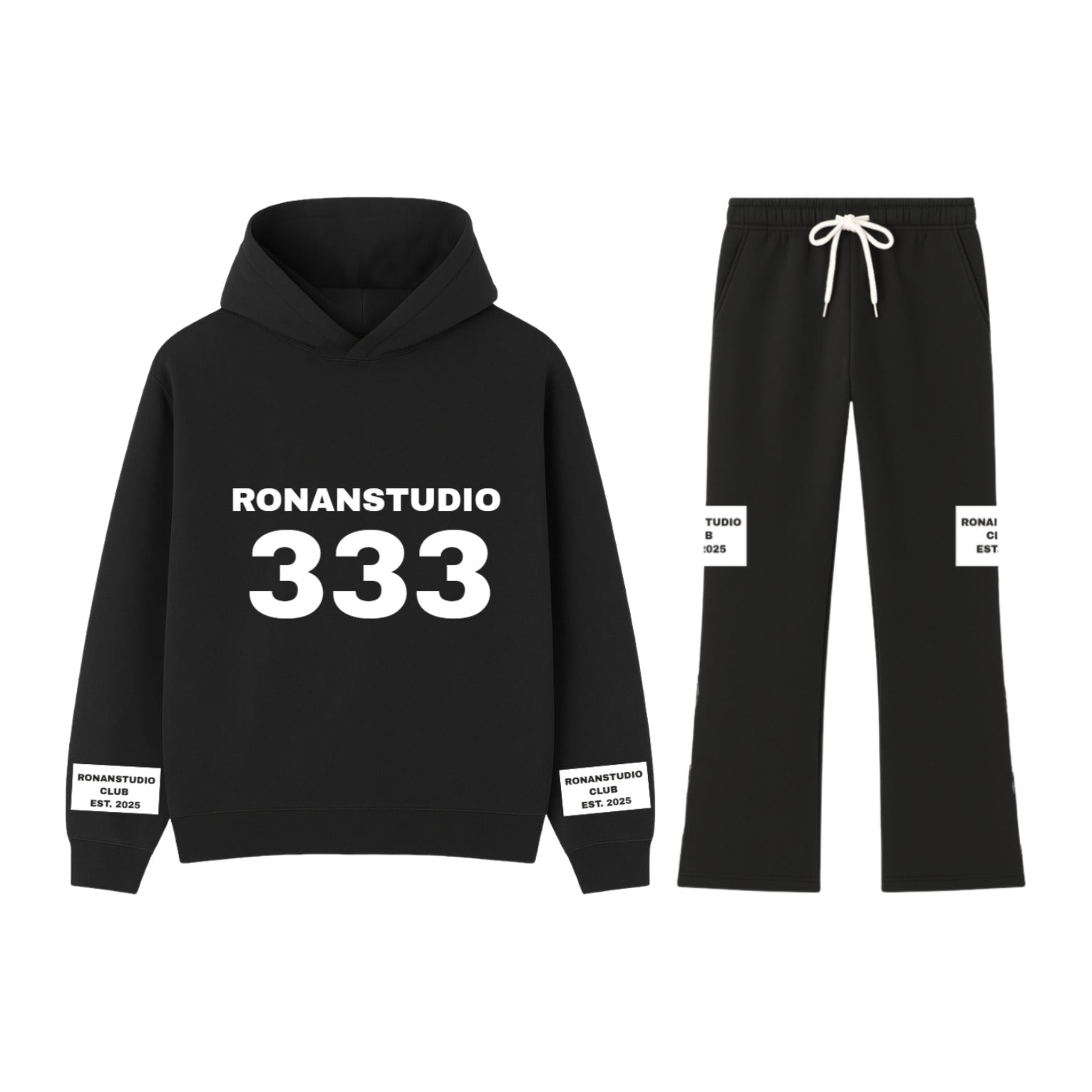 333 LABEL TRACKSUIT BLACK