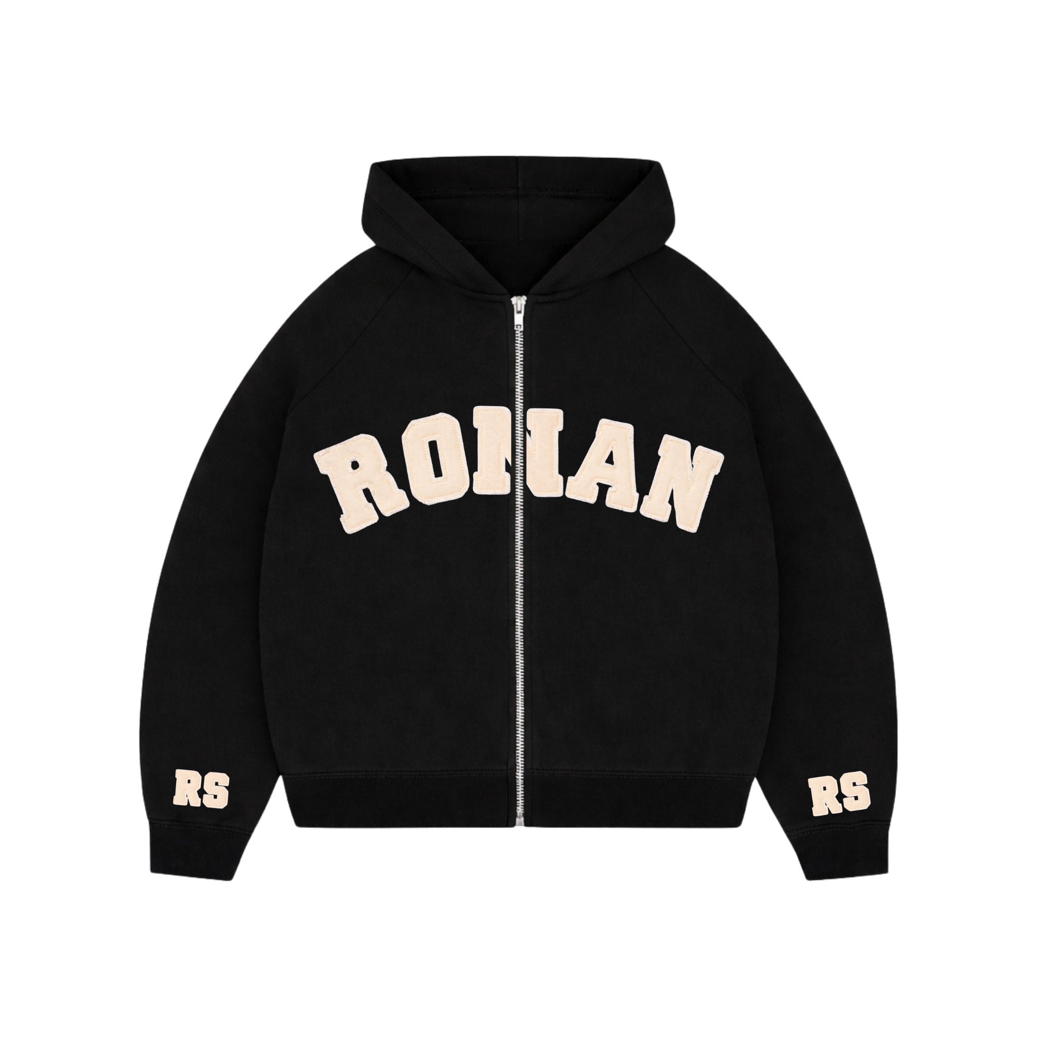 RONAN ARCHIVE ZIP UP BLACK