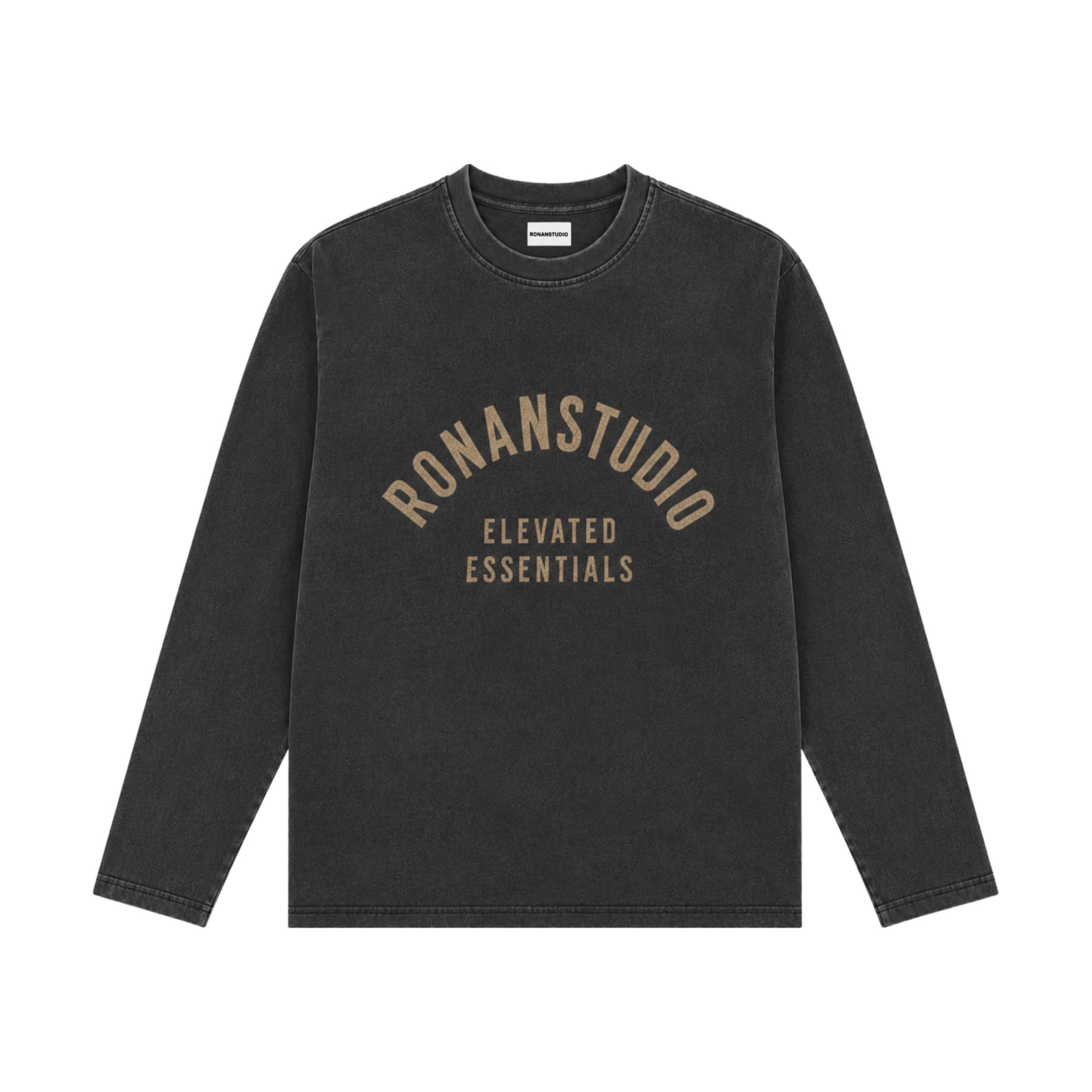 RONAN EE LONGSLEEVE WASHED BLACK