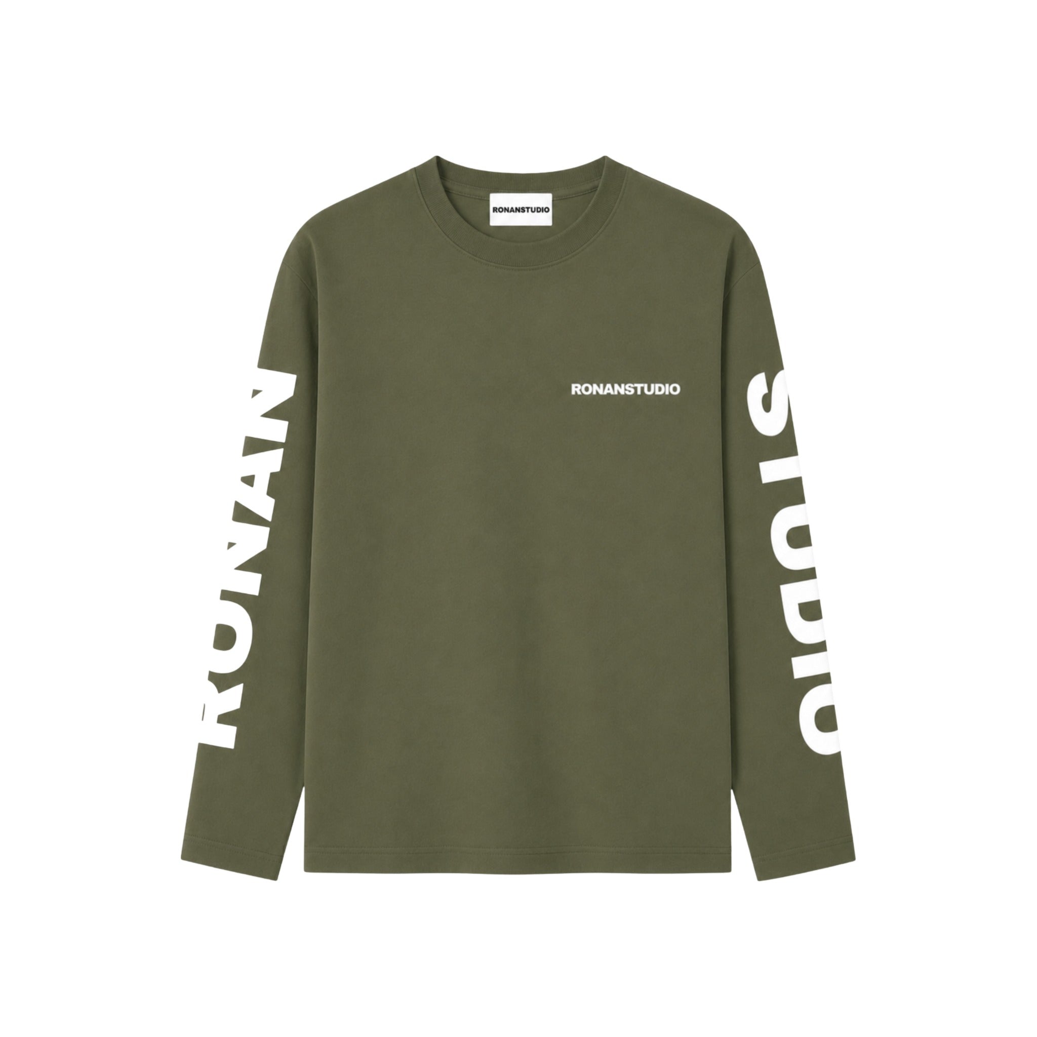 STUDIO OLIVE GREEN OVERSIZED LONGSLEEVE